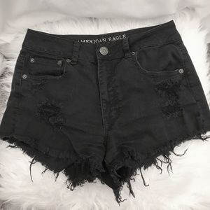 🌟🖤American Eagle Black High Waisted Shorts